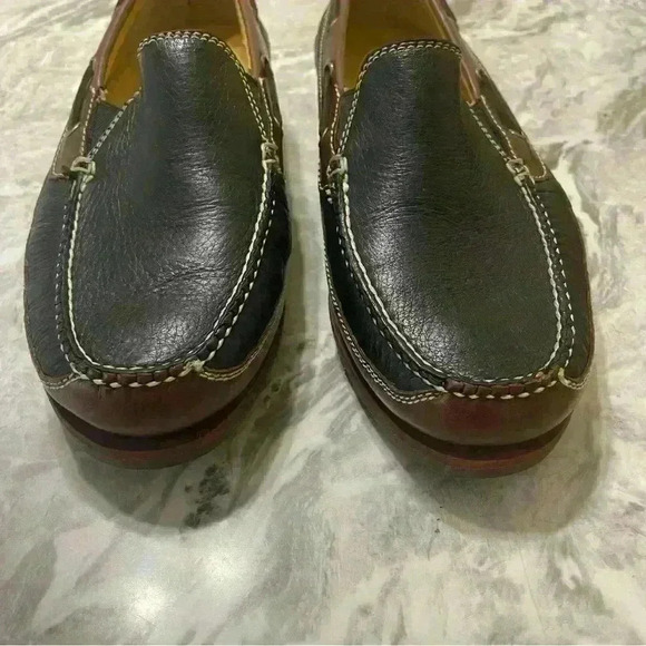 Neil M. Loafers Mens Size 9.5 Casual Comfort Shoes Mocs Brown Leather Vacation - Picture 10 of 10